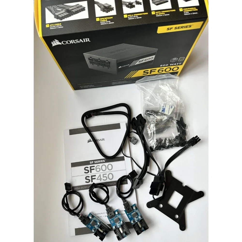 Spare Cables and Hub Chips for Power Supply CORSAIR SF600 and GPU 50cm
